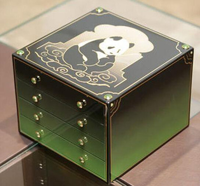 卡地亚木制麻将盒